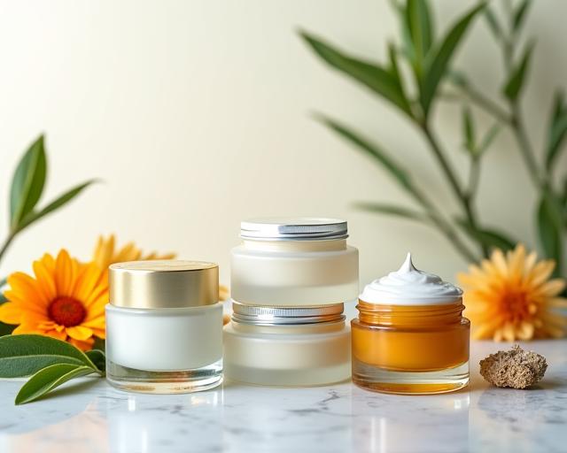 Botanical face creams with targeted extracts
