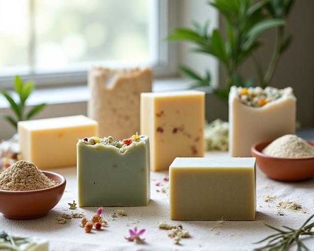 Handcrafted botanical soaps