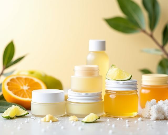 Natural lip balms and sugar body scrubs