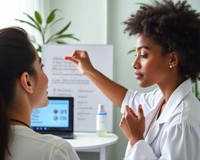 Personalized skincare consultation and custom formulations