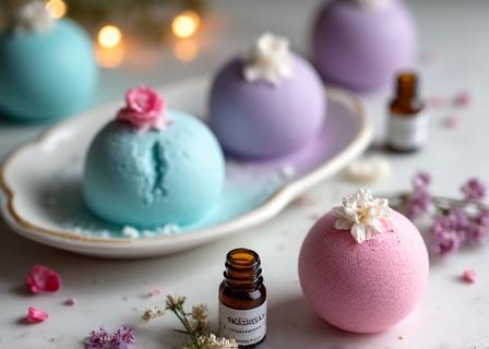 Therapeutic bath bombs with essential oils